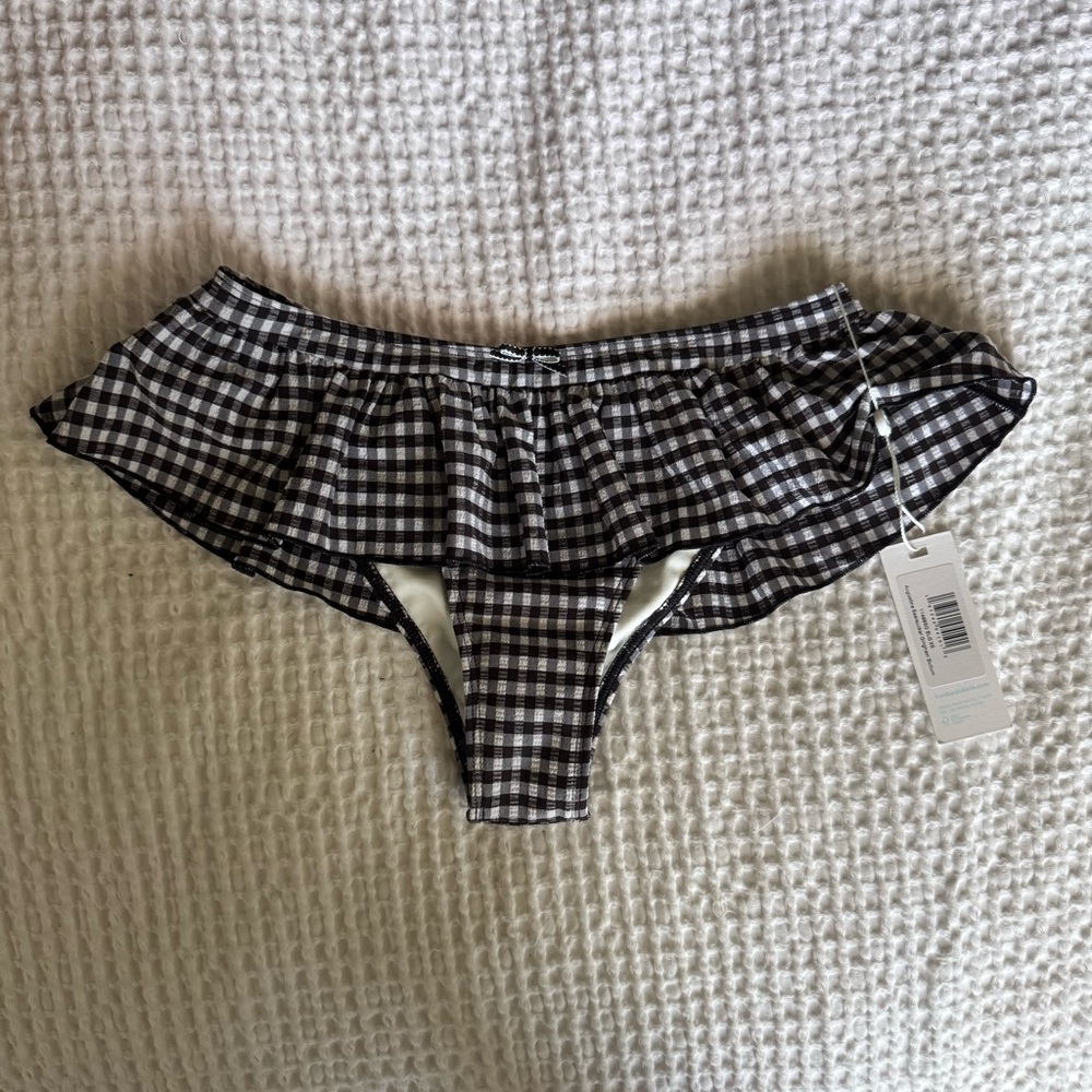 Frankie's Bikinis - Augustine Seersucker Gingham Bottom